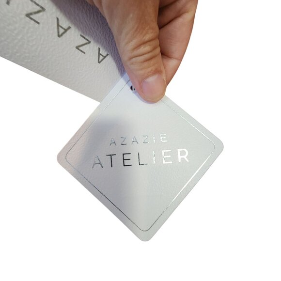 Azazie Atelier Shelly Wine Ruffle Sleeves Midi Dress Size 12 NWT - Picture 5 of 6